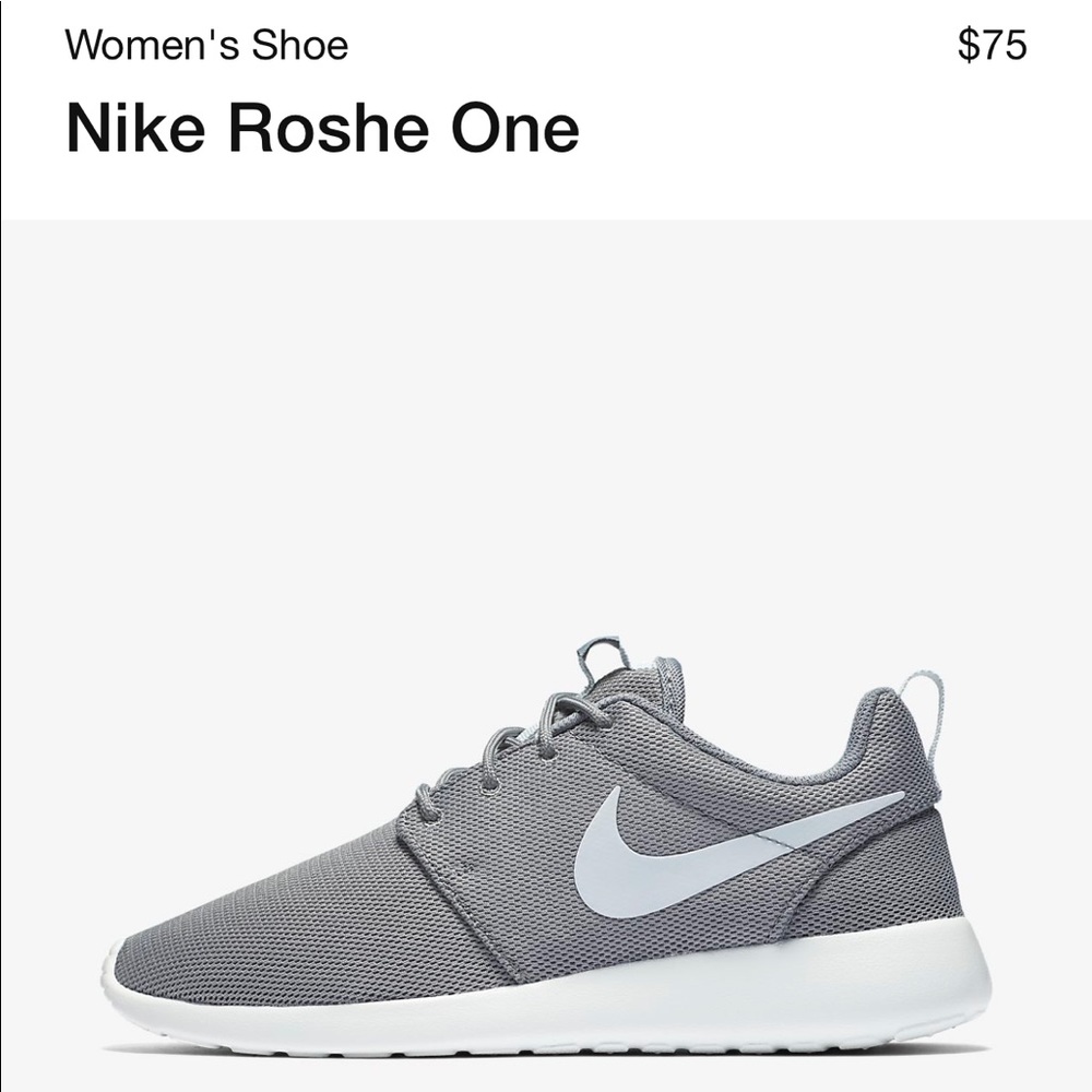 Women’s Nike roshes. Worn twice. Size 10.